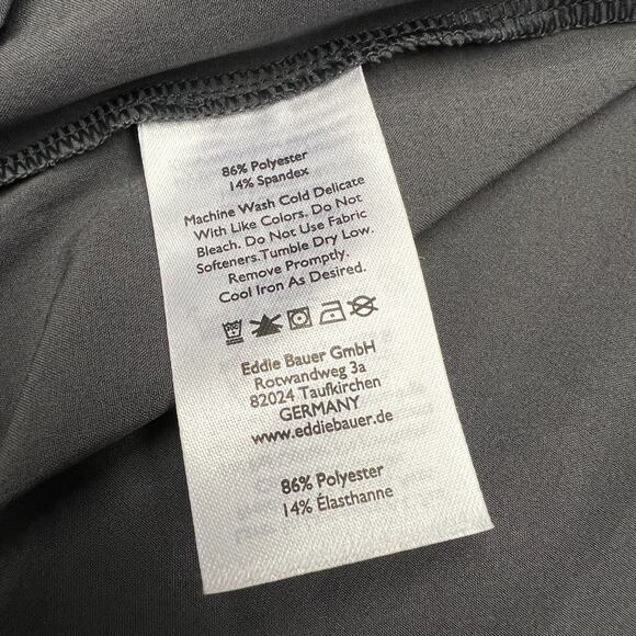 Eddie Bauer Dress Womens Large Gray Performance Knee Length Sleeveless - Picture 5 of 7